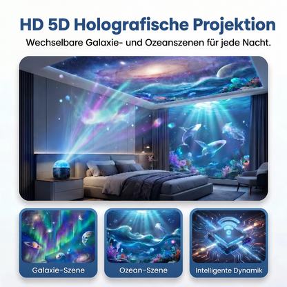 Offizieller Shop | 🌹🎁 SCNDR® 360° Smarter holografischer Sternenhimmel‑Projektor (HD Smart Dynamic 5D)